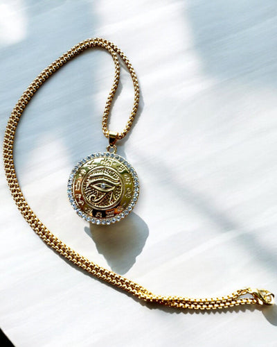 Amulet of Power "Eye of Ra", customizable with engraving for a gift