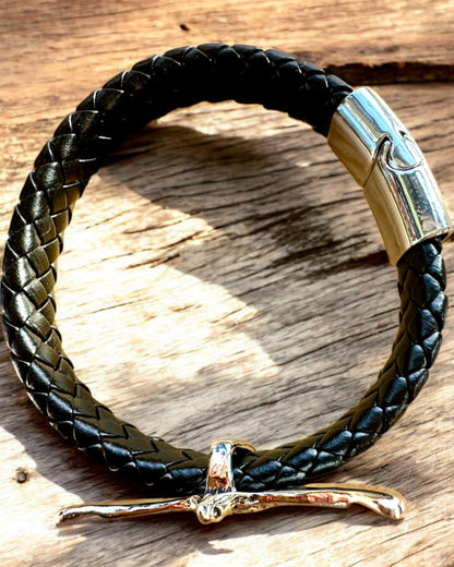 Men's Bracelet "SkyRider" – Leather Style with Character - Customizable with Engraving