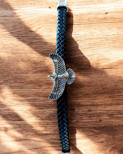 Men's Bracelet "SkyRider" – Leather Style with Character - Customizable with Engraving