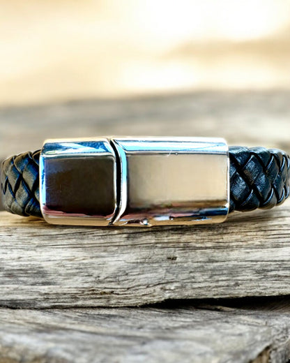 Men's Bracelet "SkyRider" – Leather Style with Character - Customizable with Engraving
