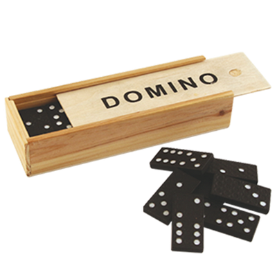 Dominoes in a Wooden Box - 1096116