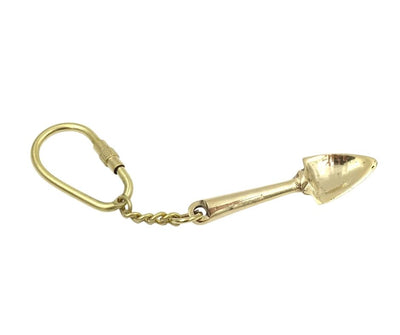 Brass Spade Keychain Gift for a Gardener - KRT28