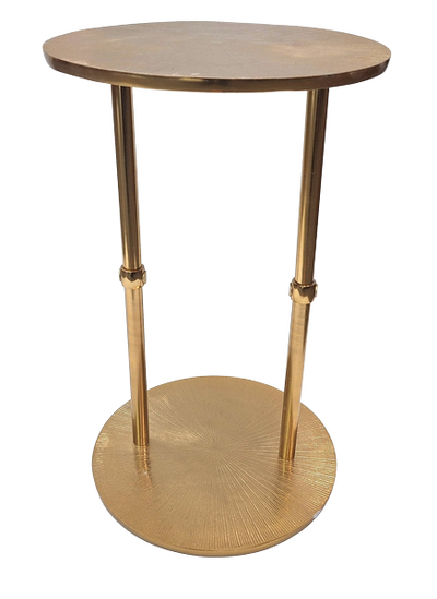 Gold Round Metal Table - Glamour decoration – 1051A
