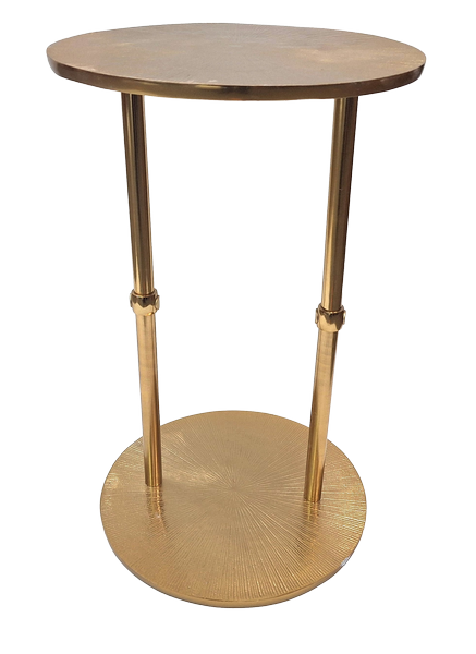 Gold Round Metal Table - Glamour decoration – 1051A