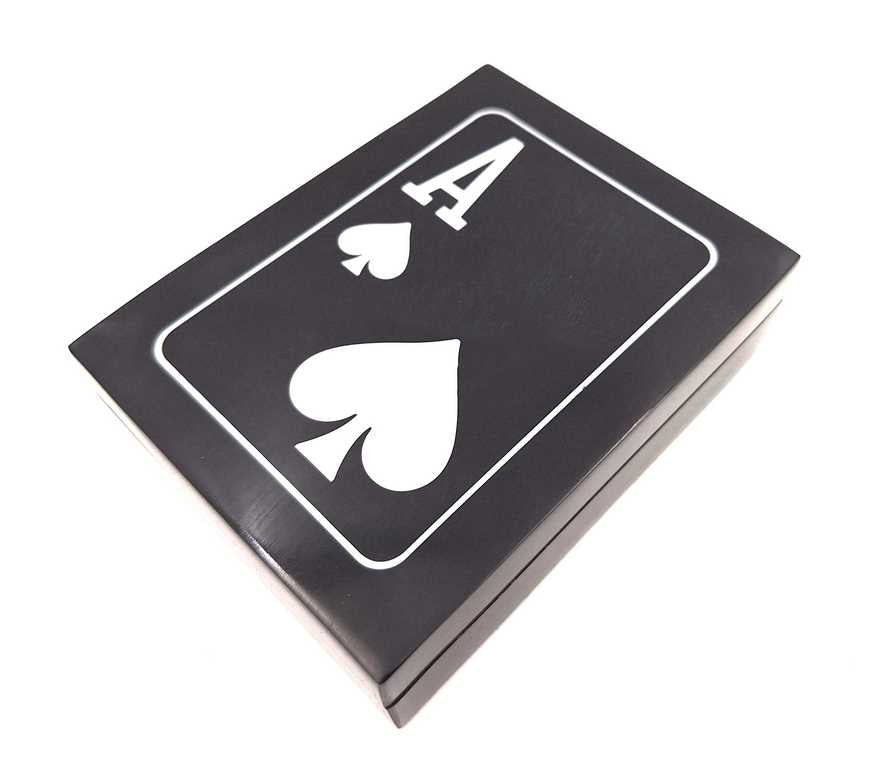 Elegant Playing Card Set in a Resin and MDF Box - G1228