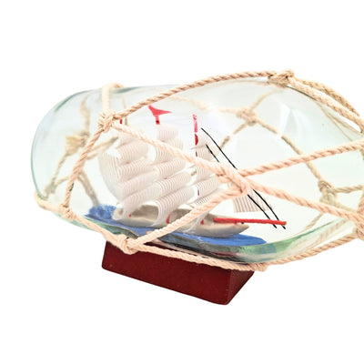 Rafandynka - Ship in a Bottle on a Wooden Base – S2036B