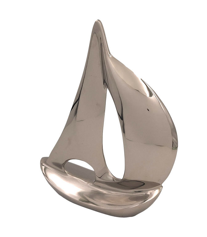 Large Yacht Model - metal - 36cm - N-1647