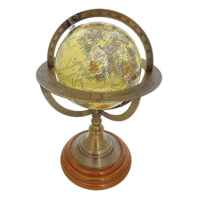 Decorative globe on a brass base - NC2142