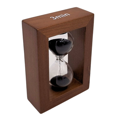 3-Minute Sand Hourglass in a Wooden Frame - Elegant Decoration – M123