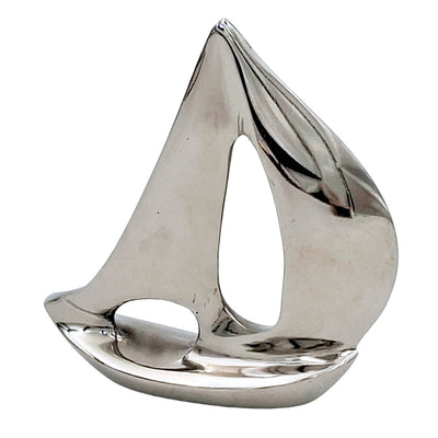Elegant Silver Aluminum Yacht 12.5 cm with Engraving Option