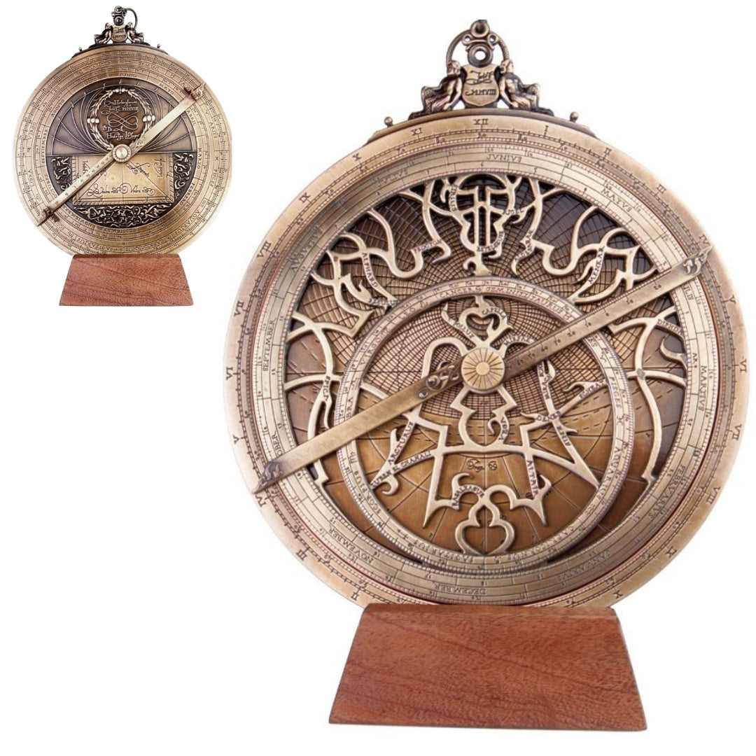 Large European astrolabe - diameter 20 cm - Premium gift for an astronomer or sailor - H35