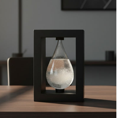 FitzRoy Storm Barometer in a Wooden Frame - Teardrop Storm Glass – BAW1