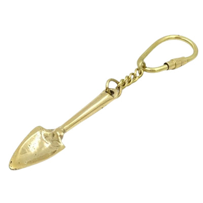 Brass Spade Keychain Gift for a Gardener - KRT28