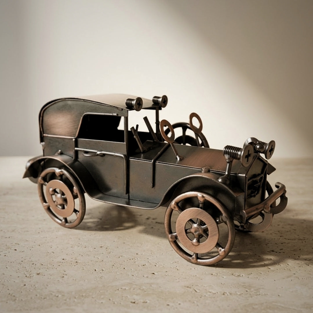 Metal Retro Automobile Model Vintage Car Decoration - Q87
