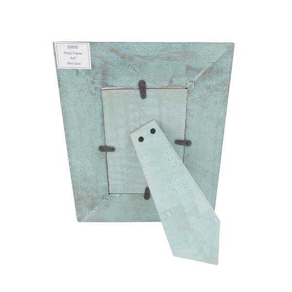 Wooden Photo Frame Gold-Mint - 30898 - photo size 15x10cm