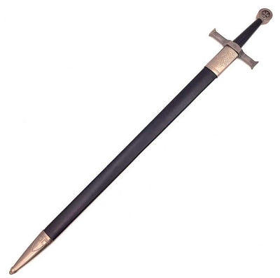Steel Knight's Sword 84 cm in Scabbard - Replica - SW-114
