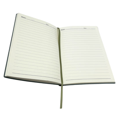 Elegant Gift Set - Leather A5 Notebook with Pen in a Gift Box - Olive Green - EE14