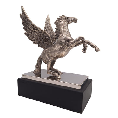 Pegasus - Decorative Aluminum Figurine on a Steel and Wooden Base - NI9935