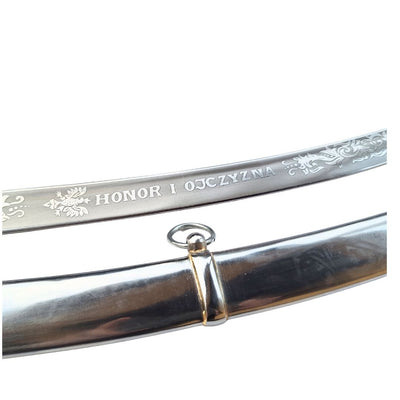 Replica of the 1917 “Radziwiłłówka” Cavalry Sabre with the Inscription “Honor and Homeland” – Personalized Engraving, Elegant Gift, Unhardened Steel, 91 cm Long