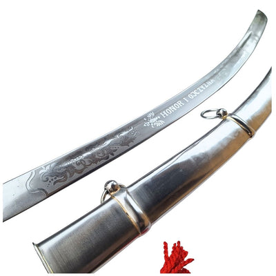 Replica of the 1917 “Radziwiłłówka” Cavalry Sabre with the Inscription “Honor and Homeland” – Personalized Engraving, Elegant Gift, Unhardened Steel, 91 cm Long