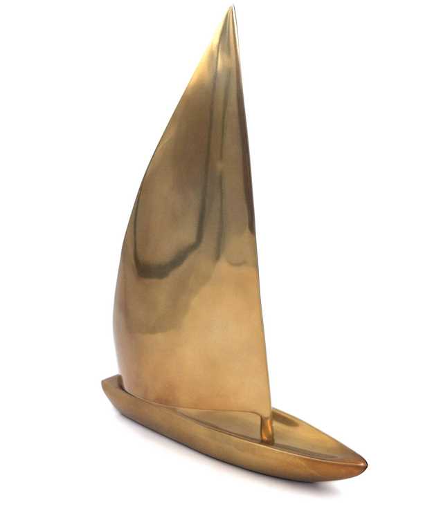 Large sailboat model - aluminum - 39 x 30cm - N-3045