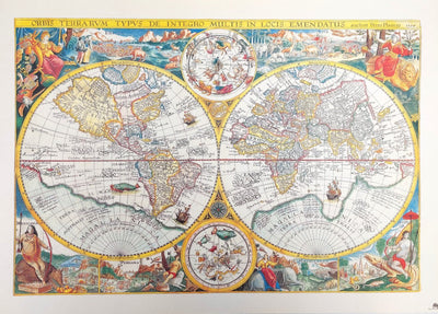 Old World Map - Orbis Terrarum Reprint - P. Plancius, 1594 M1594