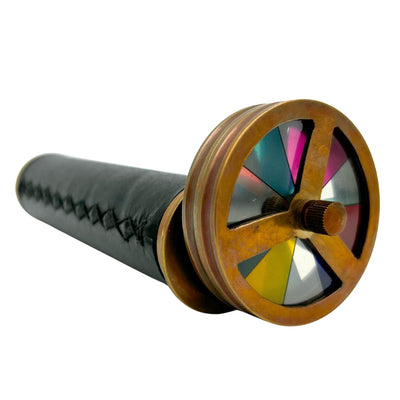 Retro-Style Kaleidoscope - Brass Leather - NC2005