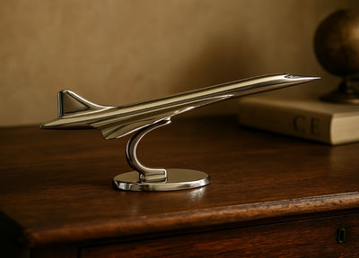 Metal Concorde airplane model - aviation icon - CON