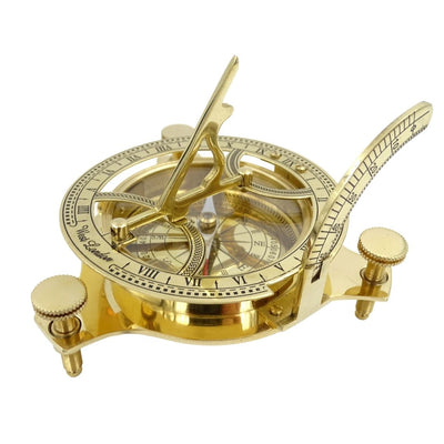 Brass Compass with Sundial NC1504