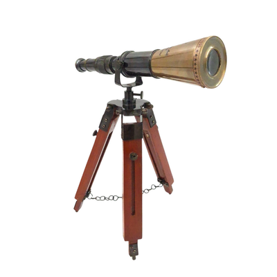 Brass Telescope on Tripod - TEL023H