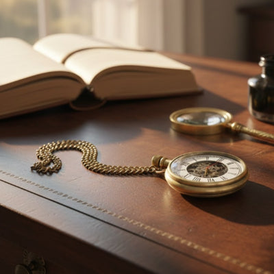 Retro Mechanical Pocket Watch – on a Chain – WDMA