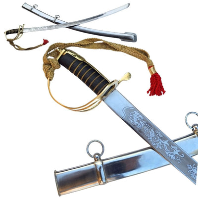 Replica of the 1917 “Radziwiłłówka” Cavalry Sabre with the Inscription “Honor and Homeland” – Personalized Engraving, Elegant Gift, Unhardened Steel, 91 cm Long