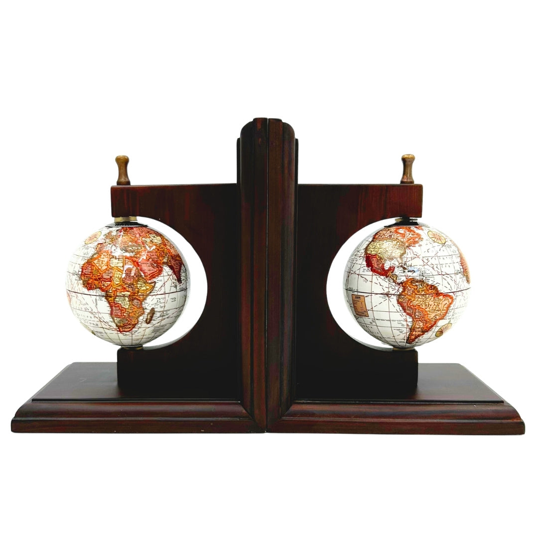 Bookend Book Supports Globes - Gift for a Traveler - NC2677C
