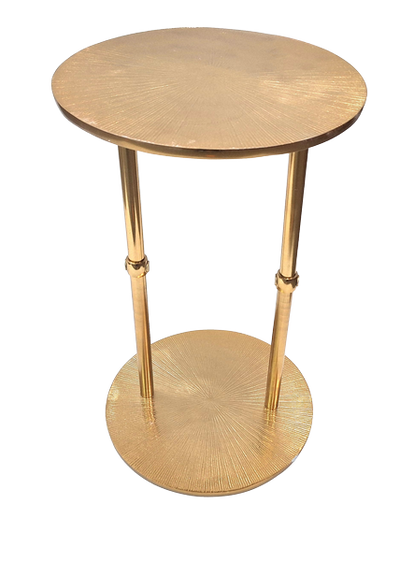 Gold Round Metal Table - Glamour decoration – 1051A