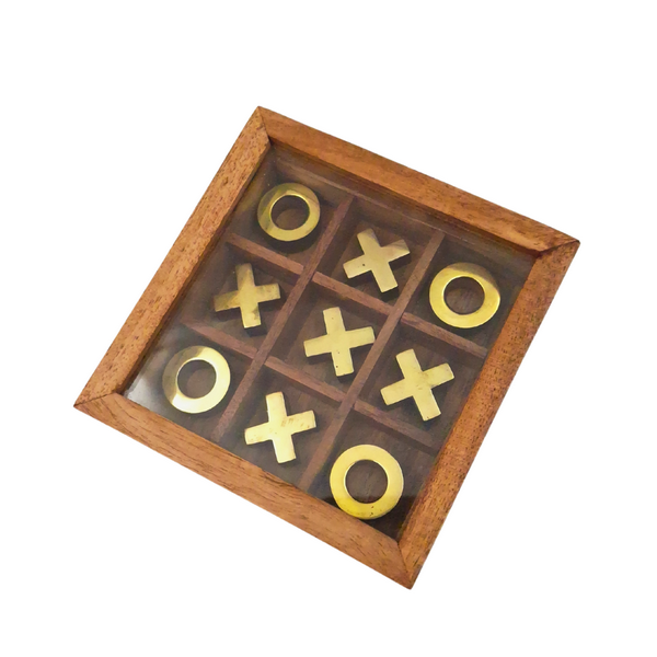 Tic-Tac-Toe in a Box with a Glass Top - DNU-004