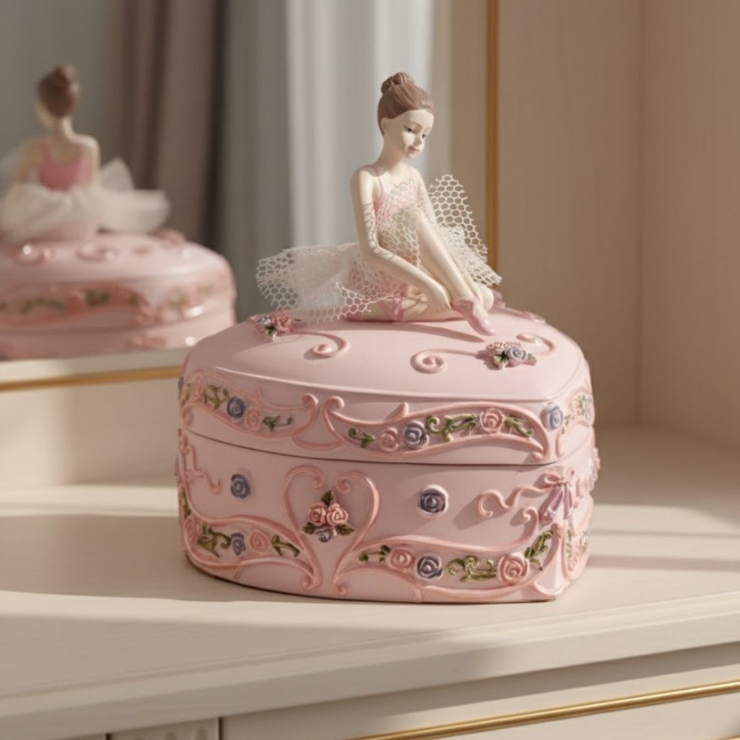 Heart-Shaped Ballerina Music Box, Swan Lake – MP-19031