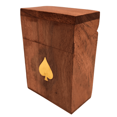 Deck of Cards in a Wooden Box - DNU-2985