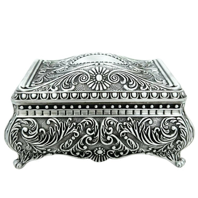 Silver Metal Jewelry Box – 20-74M
