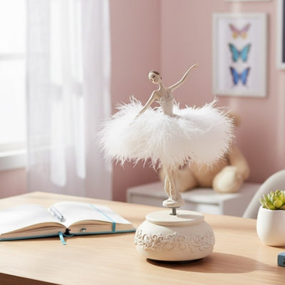 Snow Queen Ballerina Music Box, Moving, 23,5 cm – MP-19009