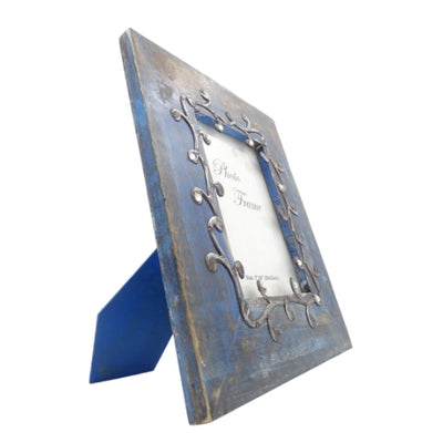 Wooden Photo Frame Blue - 28893 - photo size 18x13cm
