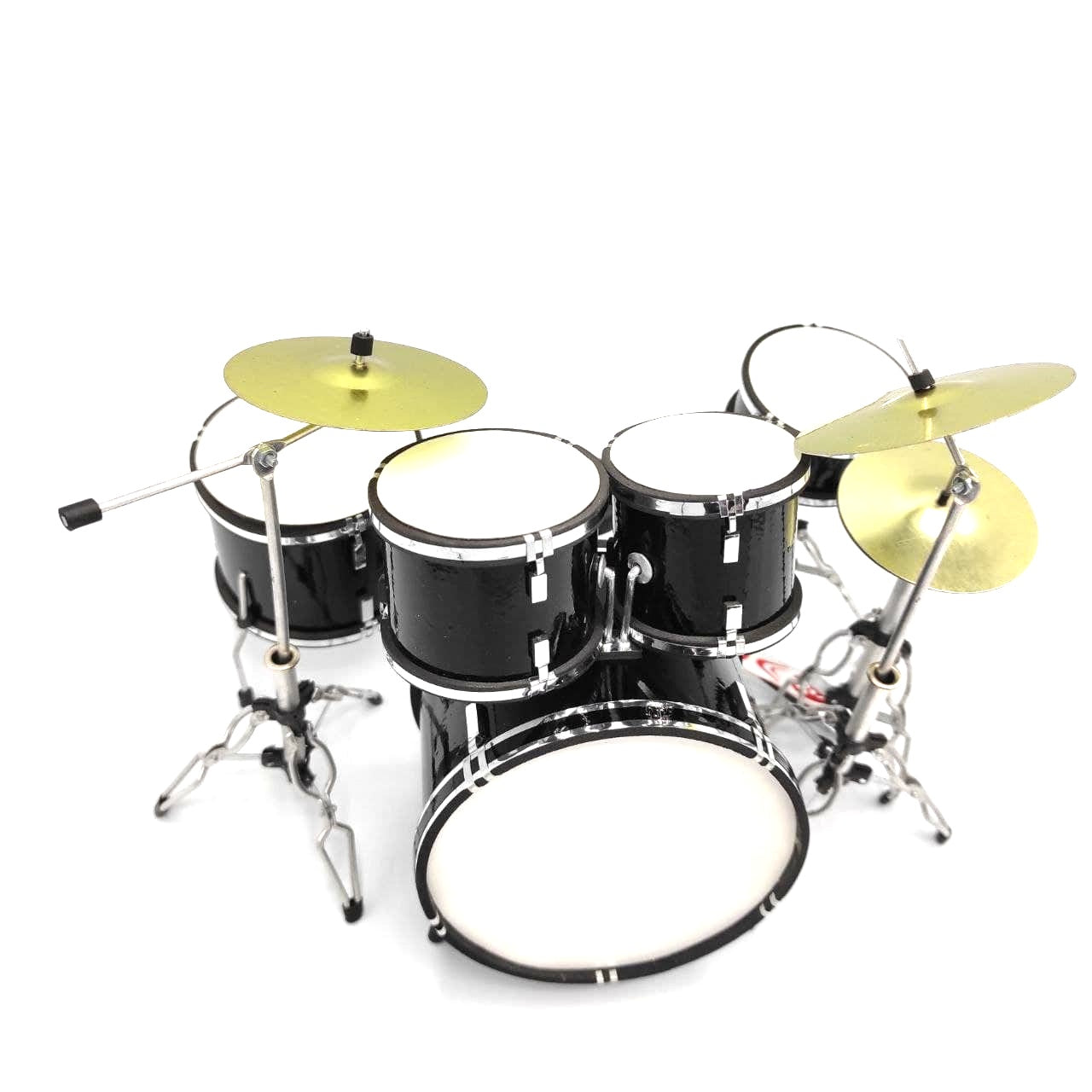 Mini drum kit, black, Scale 1:5 - MDR-0022