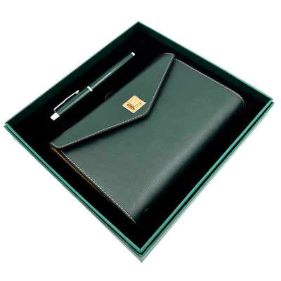Elegant Gift Set - Leather Notebook with Pen in Gift Box – Premium – EE8