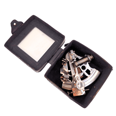 Brass Sextant in a Leather Box – ST003