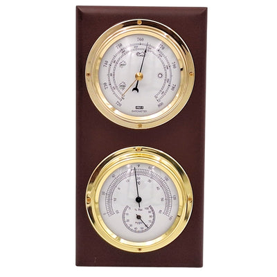 Weather Station Thermometer Barometer Hygrometer Large Analog - 30.3915A