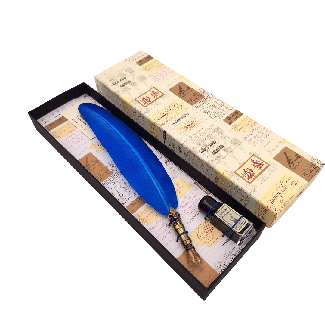 Calligraphy Set - Blue Pen - 7651