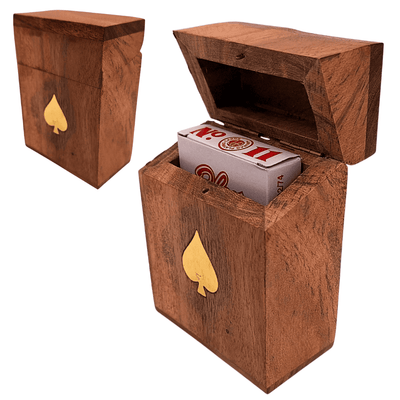 Deck of Cards in a Wooden Box - DNU-2985