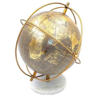 Decorative Globe on a Stone Base GLB-127
