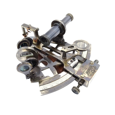 Brass Sextant in a Leather Box - NC1514B