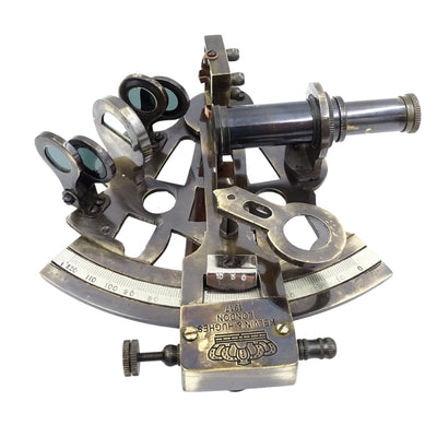 Brass Sextant in a Leather Box - NC1514B
