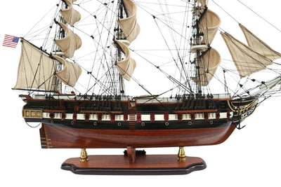 Exclusive Large 100cm USS Constitution sailing ship model with the option of personalization by engraving